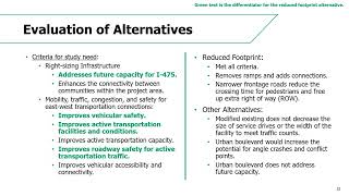 I475 PEL Public Meeting Presentation Closed Captioned [upl. by Sukul]