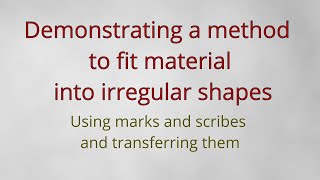 How to fit plywood or sheeting into irregular shapes [upl. by Eemaj511]