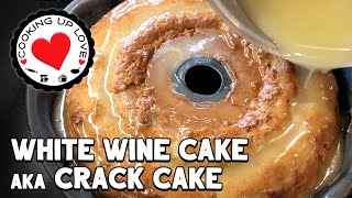 White Wine Cake Recipe 🥂aka Southern Crack Cake  Potluck Recipes  Cooking Up Love [upl. by Adidnac]