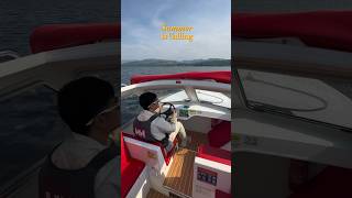 Self boat driving on Windermere Lake District windermere lakedistrict [upl. by Sherwin]