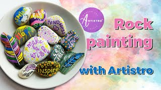 Rock painting with Artistro paint pens [upl. by Messing]