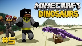 Minecraft Dinosaurs Mod Fossils and Archaeology Survival Series Episode 5  The TRex Enclosure [upl. by Amoritta65]