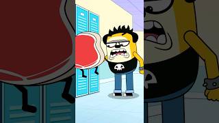 School Bully  Angry Pop Becomes a Robot makes the Bully run away [upl. by Asoramla]