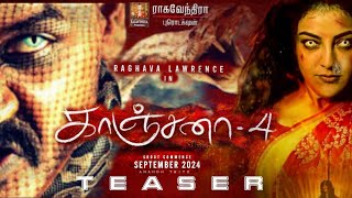 Kanchana 4  Official Teaser  Raghava Lawrence  Kajal Agarwal  Aranmanai 4  Release Date Horror [upl. by Sonaj]