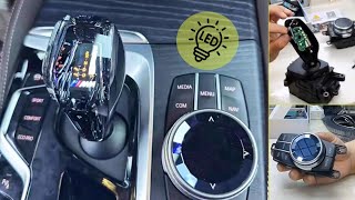 BMW  How To CRYSTAL led GEARBOX shift KNOB install [upl. by Yenolem872]