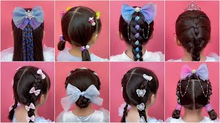 New Braided Ponytail Hairstyles with Ribbons and Clips [upl. by Romine722]