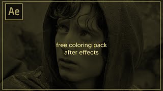 FREE AE COLORING PACK  lemonettie [upl. by Ettenot]