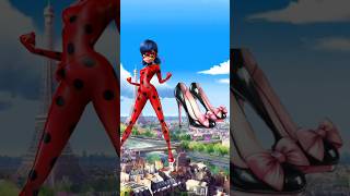 Miraculous Character as a heels👠miraculous ladybugshorts viraltranding [upl. by Inihor]