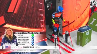 Mikaela Shiffrin  Giant Slalom  Kranjska Gora  RUN 1  2024 [upl. by Aisinut287]