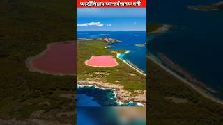 Lake Hillier The Mysterious Pink Water Lake 😱 facts banglafacts shorts viralvideo [upl. by Troyes222]