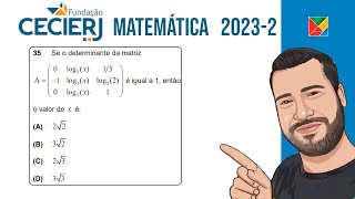 Questão 35 Matemática VESTIBULAR CEDERJ 20232 [upl. by Gnof]