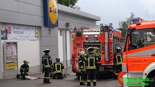 FEUER IM LIDL  Discounter wurde evakuiert  Feuerwehr hatte den Brand schnell gelöscht  E [upl. by Dawna582]