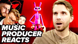 Music Producer reacts to Digital Circus FAN SONGS  CG5 Rockit Music Fabvl Cam Steady [upl. by Enived531]