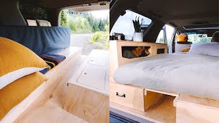 Unique SUV Camper Conversion Tour  3 Years on the Road  Tiny Home Toyota Sequoia 4x4 Overland [upl. by Polk]