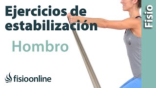 Ejercicios de estabilización para lesiones y rehabilitación de hombro [upl. by Graf568]