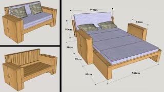 HOW TO MAKE A SOFA BED STEP BY STEP [upl. by Cal]