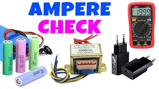 How to Measure DC Ampere With Multimeter  Battery amp Charger ampere amp Transformer ampere checking [upl. by Kelton]