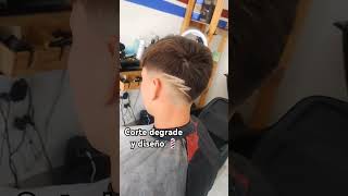 CORTE DEGRADE Y DISEÑO💈video viralvideo moda fypシ゚viral [upl. by Carmelita38]