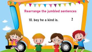 Rearrange the jumbled words  Frame a sentence [upl. by Ymmik532]