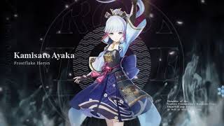 Ayaka Trailer OST THEME EXTENDED  Kamisato Ayaka Theme Genshin Impact OST [upl. by Kingsbury836]