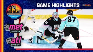 Metropolitan vs Atlantic  2023 NHL AllStar Semifinal 2 Highlights [upl. by Jereme]