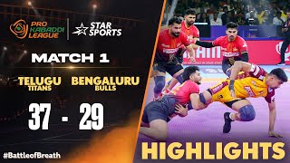 Hi Flyer Pawan Sehrawat guides Telugu Titans to opening win  ProKabaddiOnStar 2024 HIGHLIGHTS [upl. by Annavaig]