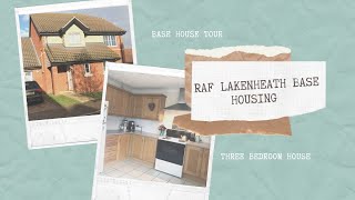 RAF LAKENHEATH BASE HOUSING LIBERTY VILLAGE 3 BEDROOM [upl. by Jewell]