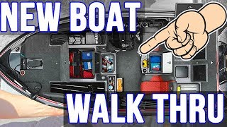 NEW Bass Boat Walk Thru  RAW Details and ALL the Mods [upl. by Urban366]