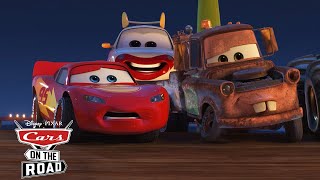 Best of Lightning McQueens Bravest Moments  Cars on the Road  Pixar Cars [upl. by Yslek]