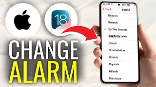 How to Change iPhone Alarm Sound to Anything iOS 18  Set Custom Alarm [upl. by Olympie449]