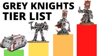 Grey Knights Unit Tier List in Warhammer 40K 10th Edition Strongest  Weakest Grey Knight Units [upl. by Hudgens575]