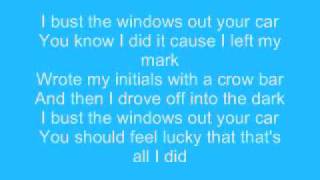 Jazmine Sullivan  Ill Bust Your Windows Out Your Car Lyrics [upl. by Guntar]