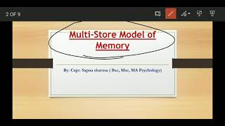 Multi Store Model of Memory ATKINSON amp SHRIFFIN [upl. by Freya]