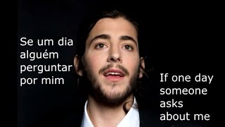 Salvador SobralAmar Pelos Doislyrics english translation Eurovision Portugal 2017 [upl. by Anwahsat]