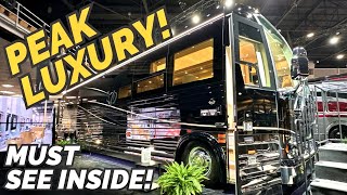 PEAK LUXURY multi million dollar Class A motorhome 2024 Prevost Marathon Coach [upl. by Aiuqet722]