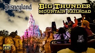 Big Thunder Mountain Railroad at Night On Ride Low Light 4K POV with Queue Disneyland 2022 12 12 [upl. by Eldrida]