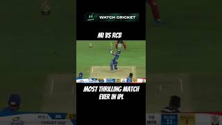 Most thrilling match ever in ipl shorts cricket cricketlover [upl. by Turtle]