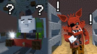 PERCY MEETS FOXY THE PIRATE IN MINECRAFT ANIMATION [upl. by Aicyle539]