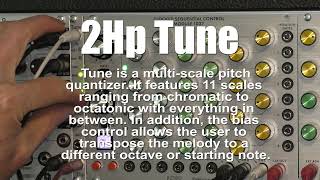 2hp Tune MultiScale Pitch Quantizer with Behringer 1027 Clocked Sequential Control Module [upl. by Nylannej770]