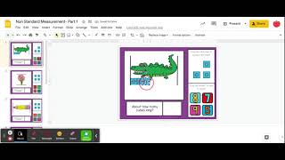 Non Standard Measurement Part 1  Google Slides [upl. by Anaigroeg]