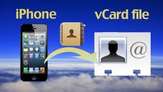 How to export iPhone contacts to vCard files to backup iPhone contacts by TunesGo Retro for iOS [upl. by Elgar]