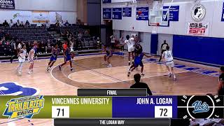 John A Logan Mens Basketball vs Vincennes University Mens Basketball [upl. by Atinod814]