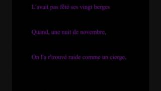 renaud  la teigne paroles [upl. by Animrac207]