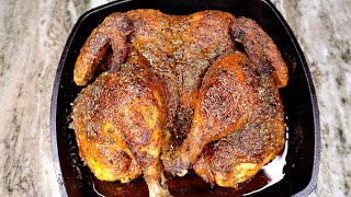 Best Ever Oven Baked Chicken How To Bake A Whole Chicken Easy [upl. by Fayre]