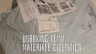 Unboxing Temu materiale ciclismo [upl. by Relluf]