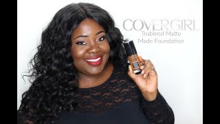 CoverGirl Trublend Matte Made Foundation quotD80Soft Sablequot [upl. by Uv121]