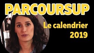 Parcoursup  le calendrier 2019  Les Bons Profs [upl. by Dode610]