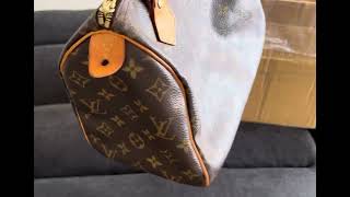 Louis Vuitton Speedy 25 Unboxing from Japan [upl. by Anek]