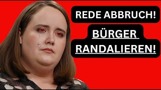 💥RedeAbbruch Demonstranten erschüttern Ricarda Lang [upl. by Amolap]