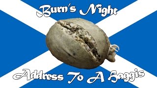 Address To A Haggis  Burns Night 2017 [upl. by Elocn833]